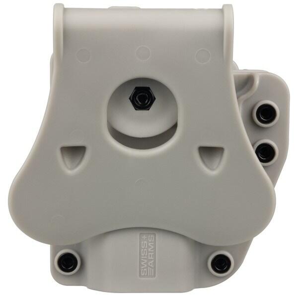 Bagsiden af Adapt-X Level 2 airsoft Pistol hylster som er i farven Urban grey