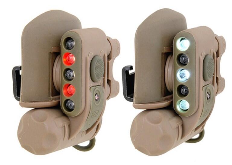 Element Lygten er lavet til at kunne passe på forskellige airsoft kasketter samt nogen hardball hjelme