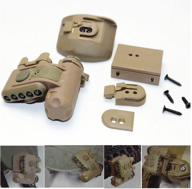 hardball hjelm LED lygten MICH mount i action