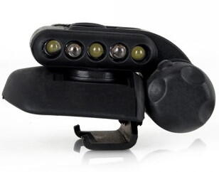 Airsoft Kasket LED lygte med 3 hvide, 2 røde og 1 IR LED pærer