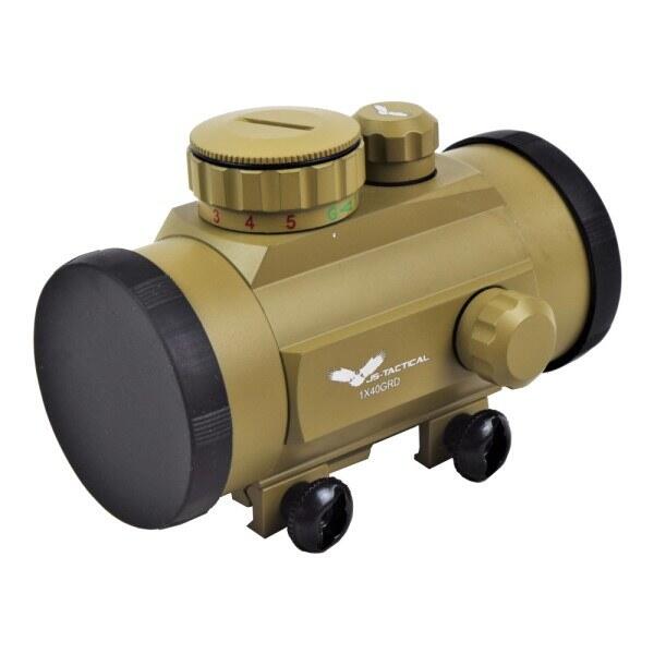 Den sorte gummi beskyttelse er til transport af airsoft red dot sigtet