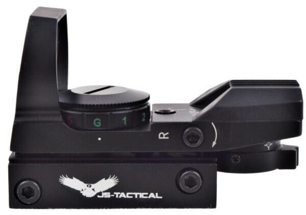 Venstre side af dette Js-tactical airsoft holo red dot sigte