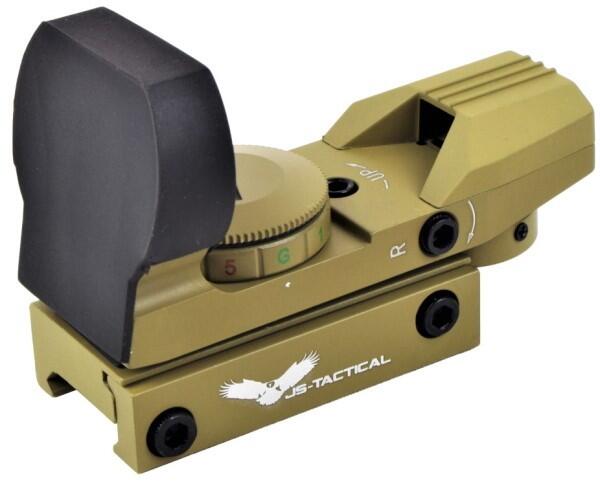 Sigtet kommer med sort linse beskytter i gummi