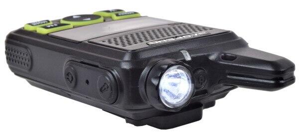 Her kan LED lommelygten som er i toppen af denne lækre baofeng T1 Mini walkie talkie radio