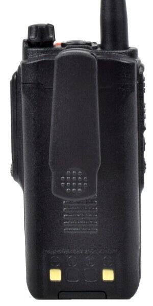 Her kan man se bælteklippen på bagsiden af denne lækre baofeng hardball radio