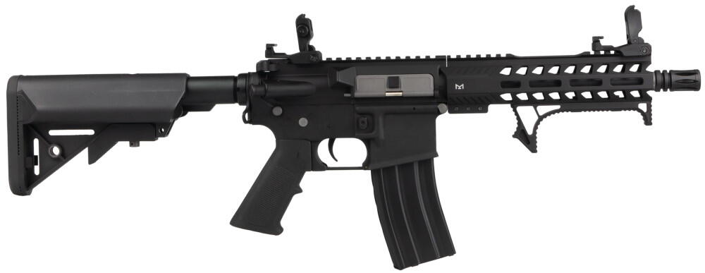Unik designet softgun Colt Riffel i sort med M-lok rail system