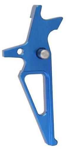 Anodiseret blå letvægts cnc skåret alu trigger som passer til M4 hardballvåben