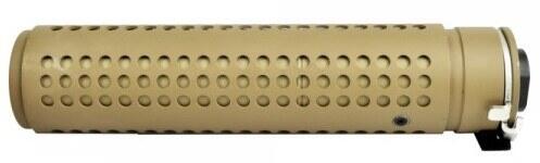 Dark earth softgun QD lyddæmper med flash hider indeni