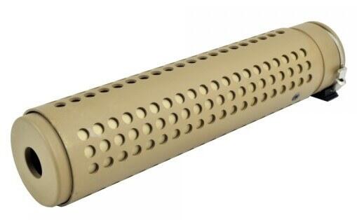 Fed Quick detach hardball lyddæmper med flash hider som har 14 mm ccw gevind