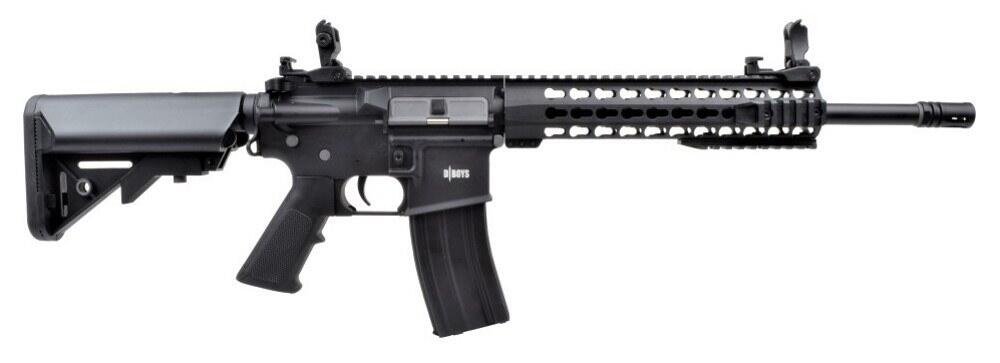 Denne sorte M4 Special forces er et elektrisk hardballvåben og så har den et frontskæfte med keymod system
