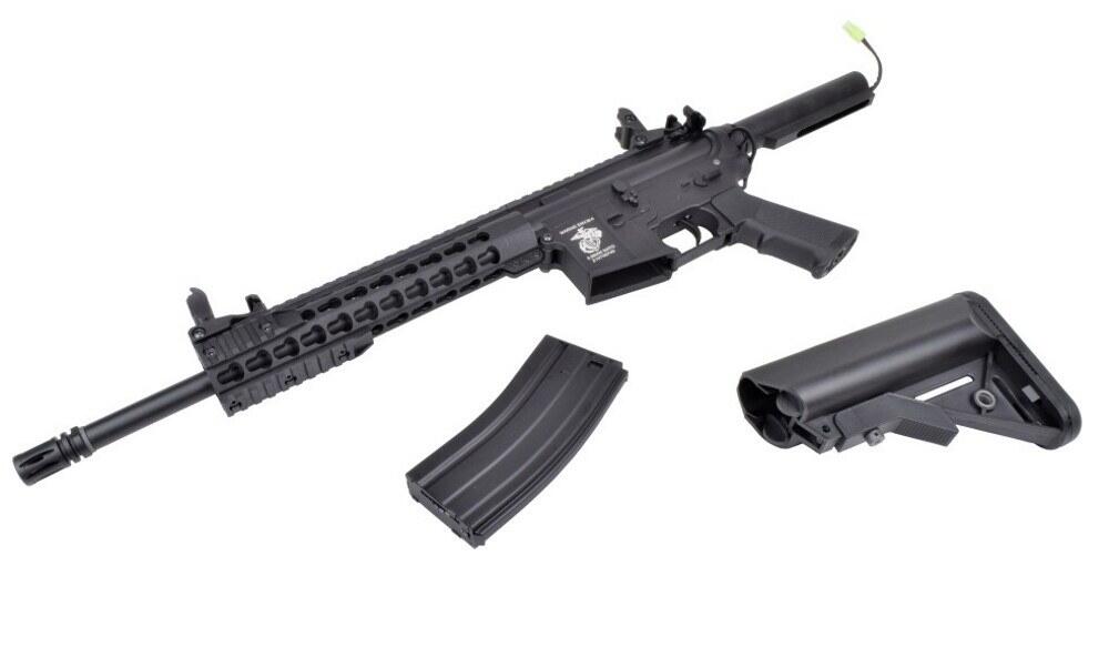 Sådan ser riflen ud, uden nogen kolbe monteret