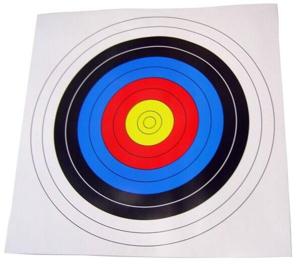 Denne 40x40cm skydeskive kan bruges til både bueskydning samt hardball kugler.
