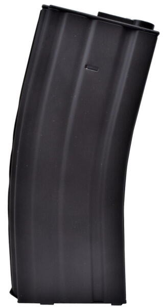 130 skuds sort mid-cap magasin der kan bruges i m4, m15 og m16 airsoft gevær