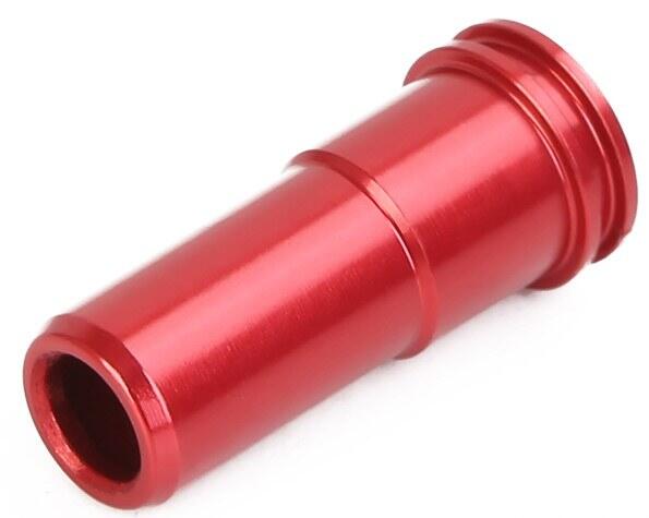 Rød alu nozzle som passer til et AK AEG softgun gevær
