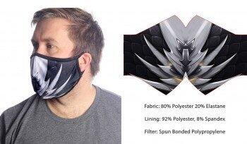 Wild Bangarang Mundbind - Black Dragon Størrelse M beskytter dine omgivelser med stil