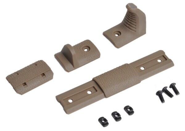 Komfortabelt polymer handstop kit til m-lok eller keymod rail system