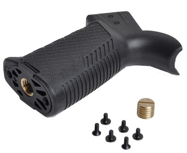 Dette sorte airsoft pistol greb kommer inklusiv monterings skruer