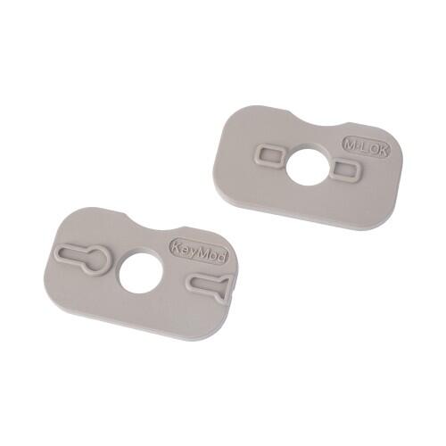 Disse plader er til påsætning af grebet på en keymod eller m-lok rail