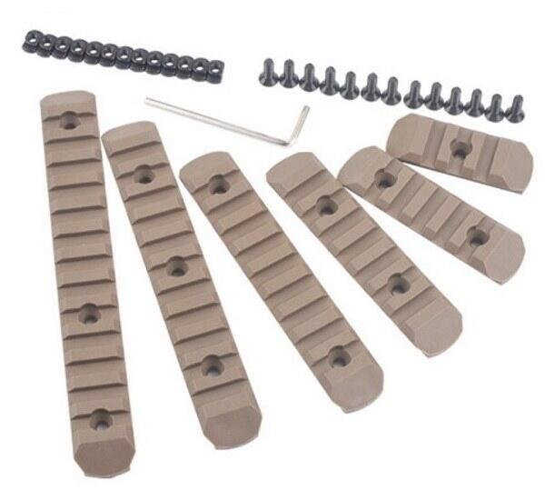 Hardball rails sæt til M-lok og Keymod rail systemer