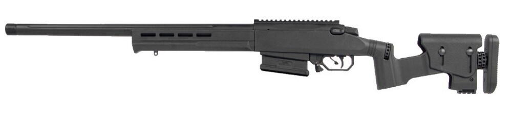 Hardball sniperen kommer med justerbar aftrækker, altså kan den justere i længde alt efter hvor din hånd ligger bedst på riflen