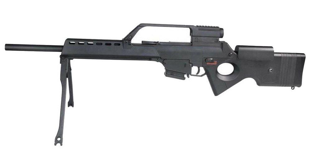 Dette er solidt bygget riffel, som både kommer med et 3x sigte, samt bipod.