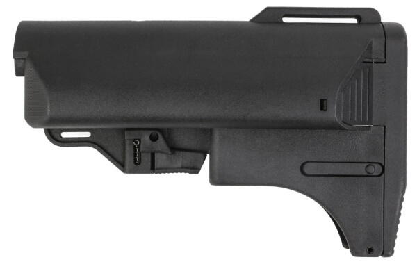 Behagelig airsoft kolbe til M4 softgun våben, som er lavet i stærk polymer