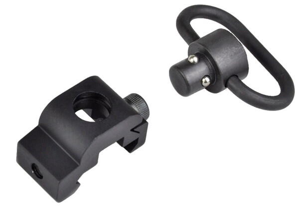 Med denne form for QD mount, kan man hurtigt adskilles en sling, fra et hardball våben