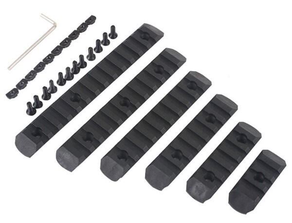 Dette hardball rail sæt passer både til M-lok & Keymod rail systemer