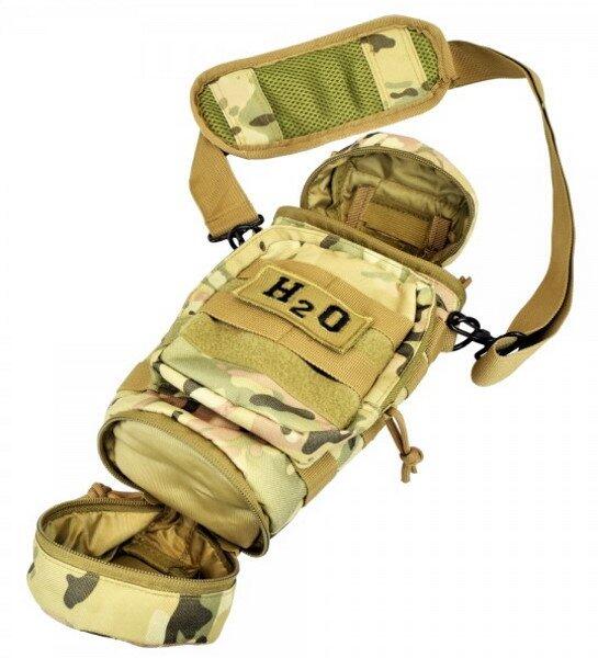 Lommen passer perfekt til en 0.8l HPA flaske, som også kan findes neden for