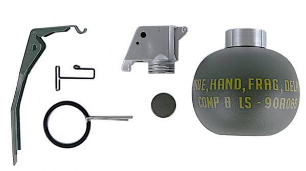 Selve M67 dummy granaten kan skilles fra hinanden