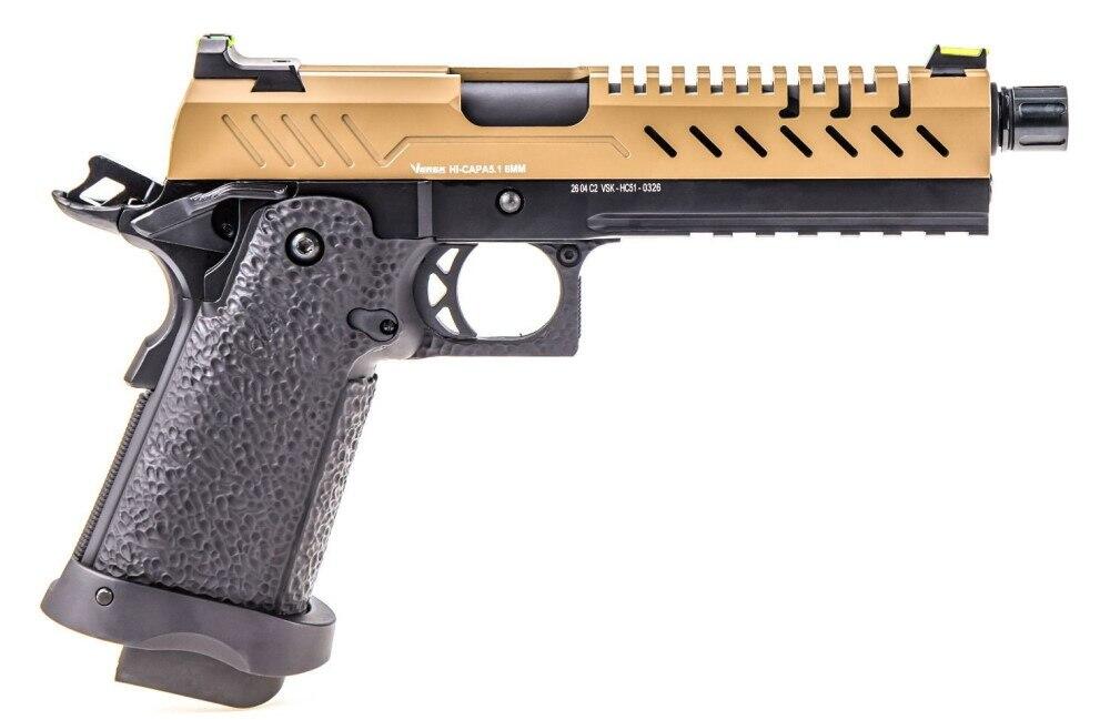 Pistolens yderløb kommer med 14mm ccw gevind, samt en gevind beskytter