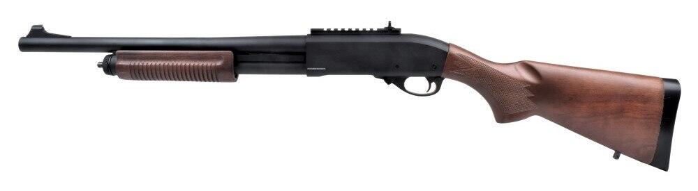 Denne hardball shotgun er lavet i fuld metal, med ægte træ