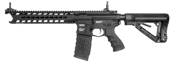 Dette airsoft gevær kommer i fuld metal, med en anderledes front