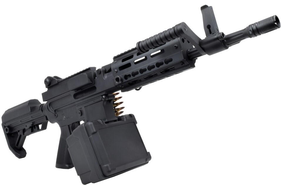 Billig airsoft LMG, som kan bruge M4 magasiner