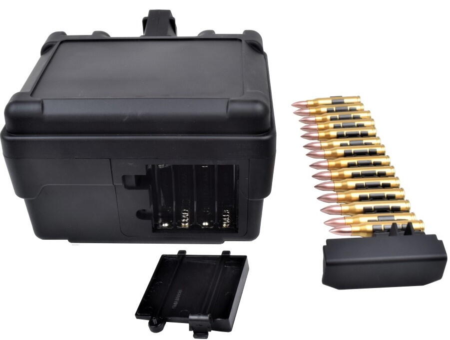 Magasinet tager 4xAAA Batterier