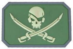 PirateSkull Patch Grøn