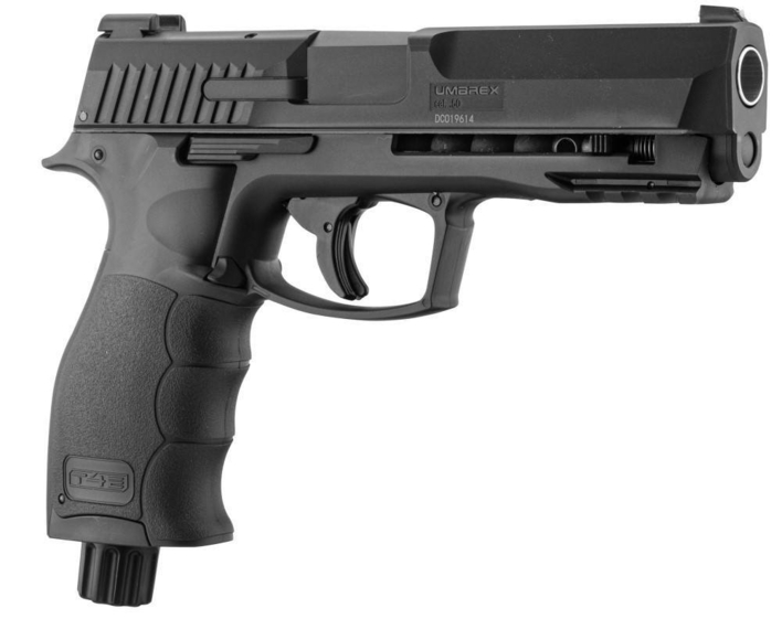 Paintball gunnen er lavet i et realistisk udseende, med en rail på undersiden, til montage af lygter osv.