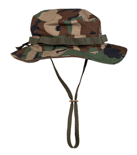 Denne boonie er et one size fits all, hvilket gør at man hurtigt og let kan indstilles størrelse, ved hjælp af dens 2 stropper