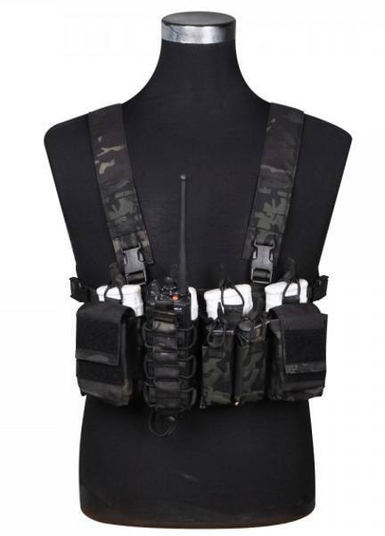 D3CR Tactical Chest Rig i sort multicam
