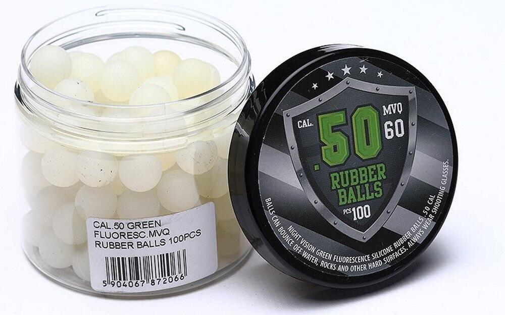 Dette er fluorescerende kugler, hvilket betyder de skifter farve under UV-lys