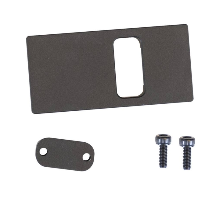 Med denne red dot plate kan man montere et rødpunktssigte på sin pistol