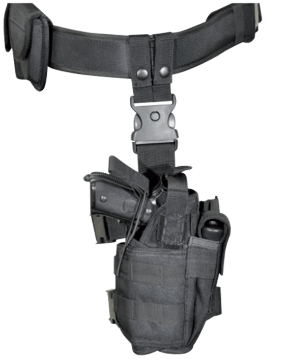 Dette pistol hylster passer både til normale bælter, samt standard molle systemer