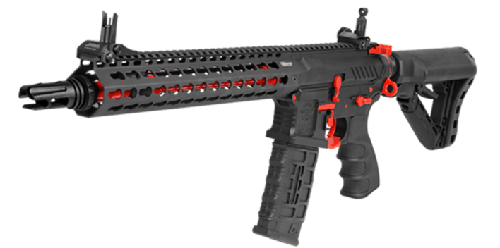 Denne riffel kommer med et keymod rail system