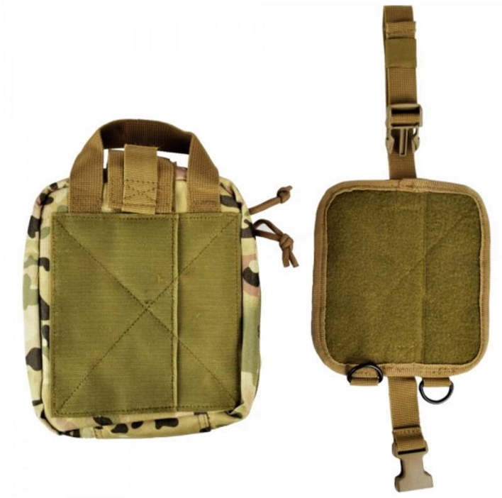 Denne medic lomme kommer med et smart velcro system, som gør den hurtigt kan afmonteres vest/bælte