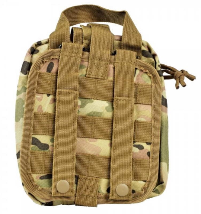 Denne førstehjælps lomme kan monteres på normale molle systemer