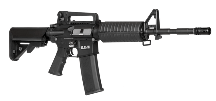 Geværet kommer med en ekstra M90 fjeder og et quick change fjeder system