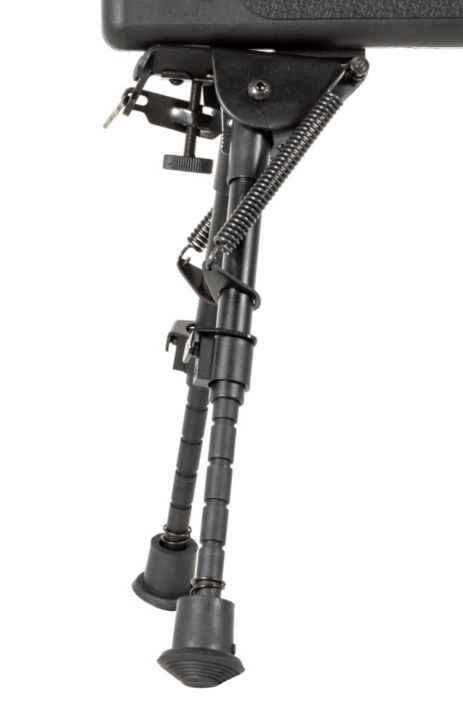 Bipod kan justeres i længde, for at passe med naturen