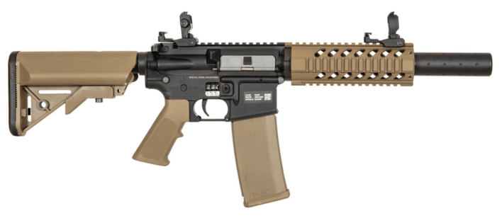 Kommer med et rail system samt en lyddæmper for enden