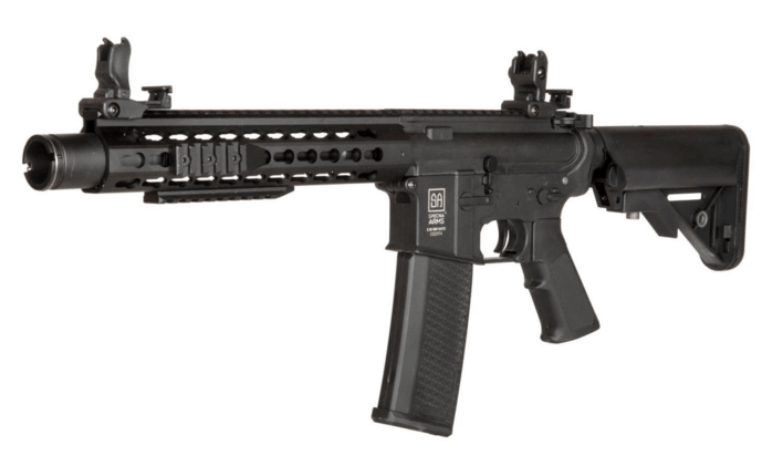 Geværet kommer med quick change fjeder system, så man hurtigt kan ændre udgangs hastigheden