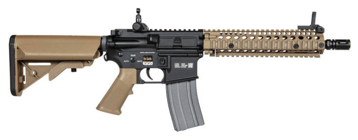 Geværet her er konstrueret i fuld metal